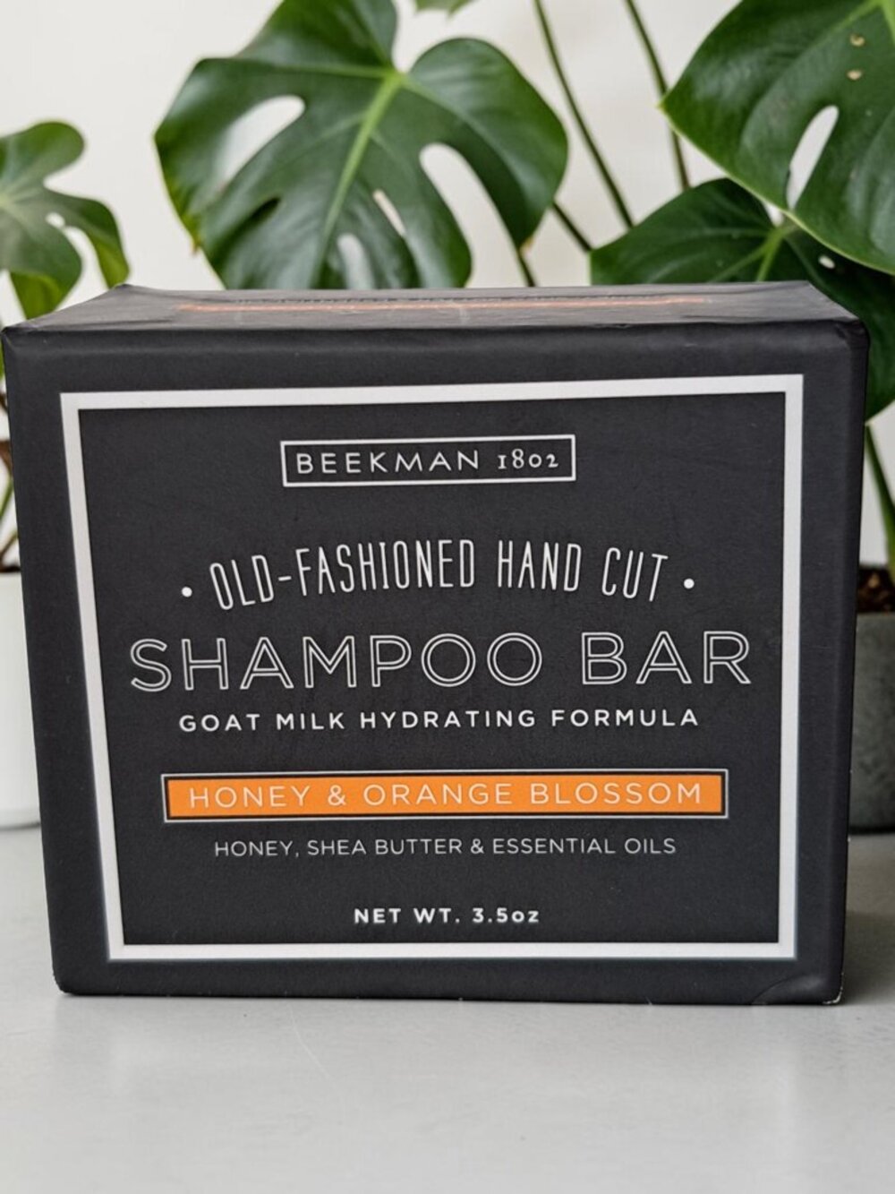 Beekman Shampoo Bar 1801 Honey & Orange Blossom Hand Cut Goat Milk 3.5oz